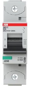 ABB S801C-D50 Leitungsschutzschalter 50A 230V Grau - Bild 1