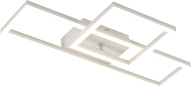 NETTLIFE LED Deckenleuchte aus Metall in Weiß, modern und quadratisch, warmweiß - Bild 1