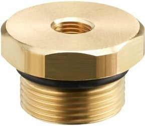 Oventrop Stopfen M 10x1 für Wärmemengenzähler-Einbauset in Gold - Bild 1