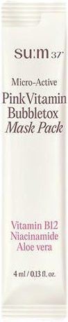 Sum37 Micro-Active Pink Vitamin Bubbletox Masken-Packung, 14 x 4 ml - Bild 1