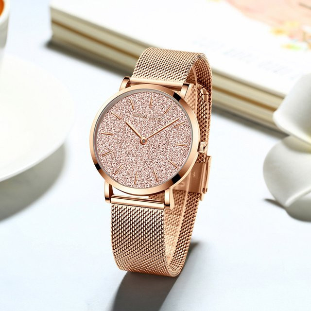 Hannah Martin Armbanduhr, Quarz, Edelstahl, Roségold, 36 mm, Damen - Bild 1
