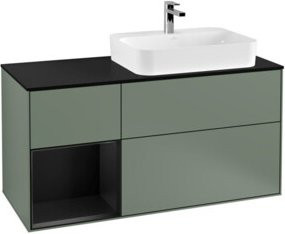 V&B Waschtischunterschrank Finion mit Wandbeleuchtung, Breite: 120 cm, Tiefe: 50,1 cm, Höhe: 50,1 cm, lackiert - Bild 1