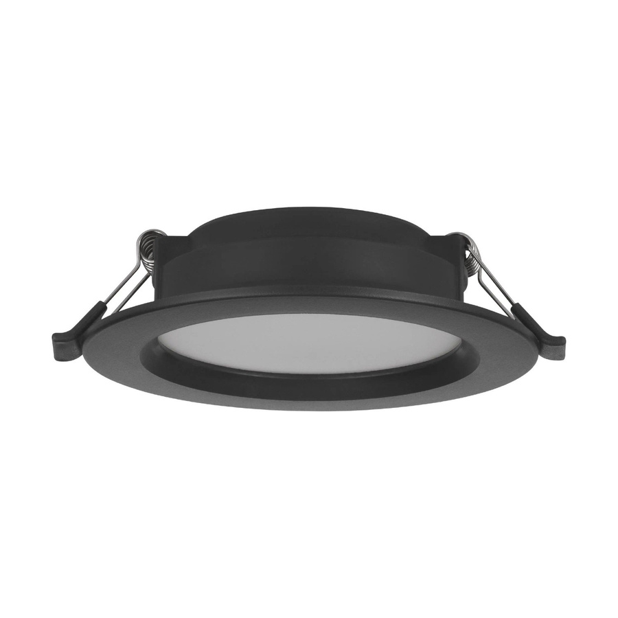 Eglo LED-Einbauspot Idun-E in Schwarz mit warmweißem Licht, Durchmesser: 11,7 cm, Höhe: 3,1 cm - Bild 2