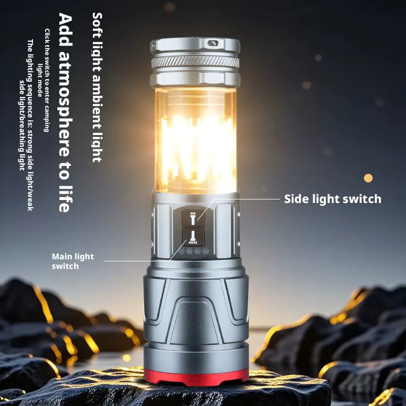 ESMARTER LED-Tischlampe, modern, warmweiß, transparent, USB-aufladbar - Bild 2