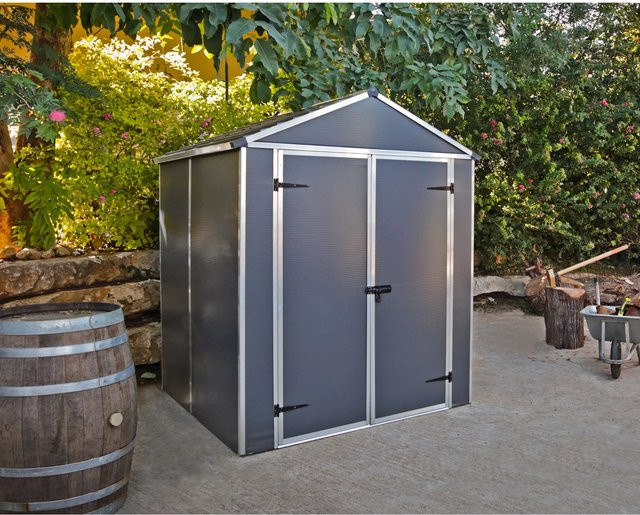 Canopia Rubicon Gerätehaus Anthrazit B: 154 cm, T: 185 cm, H: 217 cm - Bild 1