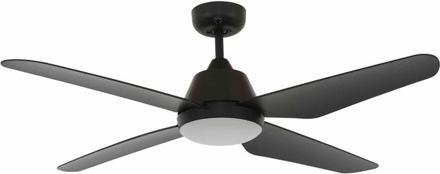 Lucci AIR Aria Deckenventilator mit LED Beleuchtung und Fernbedienung Schwarz, Durchmesser: 121 cm, Höhe: 33 cm - Bild 1