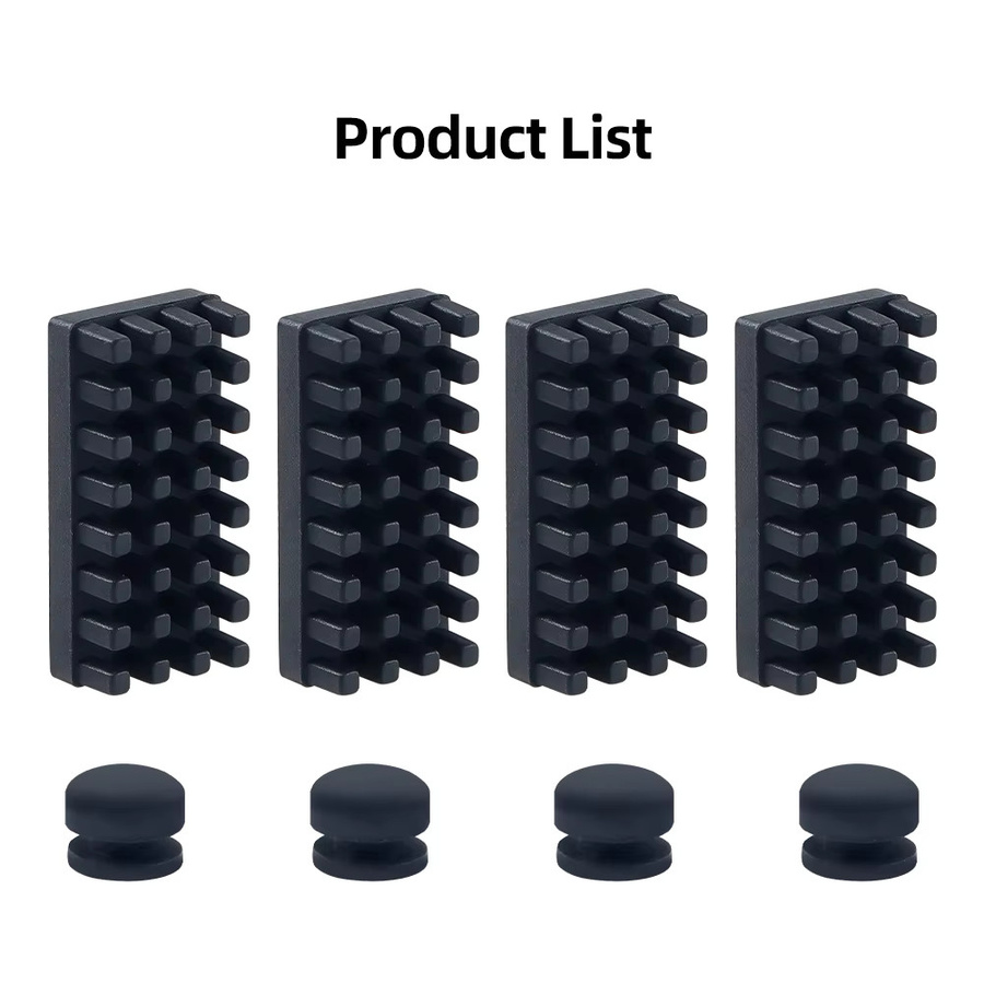 Snapmaker Silikon-Düsenbürste mit Parkpad für 3D-Drucker, 4er-Set, Schwarz - Bild 4