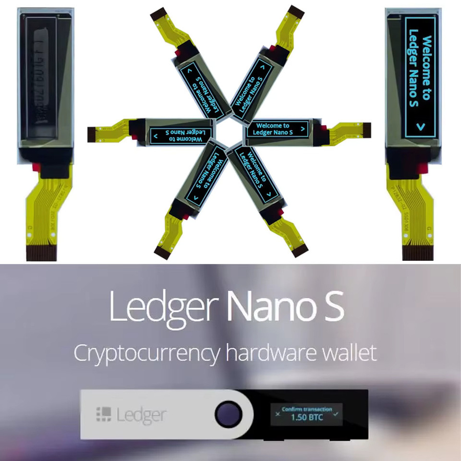 Surenoo PMOLED OLED Display Modul 128x32 12Pin SPI für Ledger Nano S - Bild 2