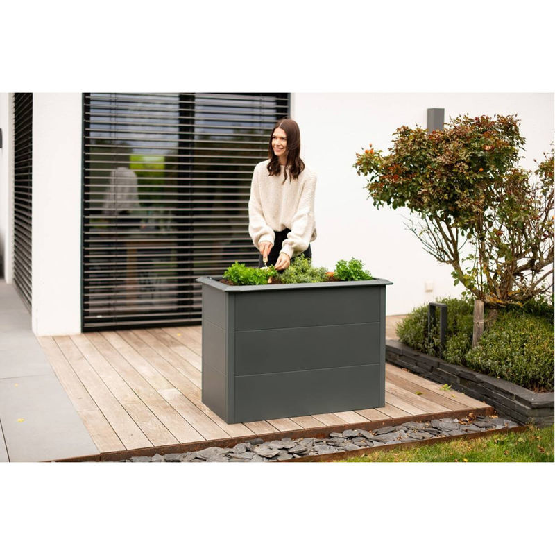 Westmann Hochbeet Primus M aus verzinktem Stahl in Anthrazit B/H/T: 100 x 77 x 50 cm - Bild 11