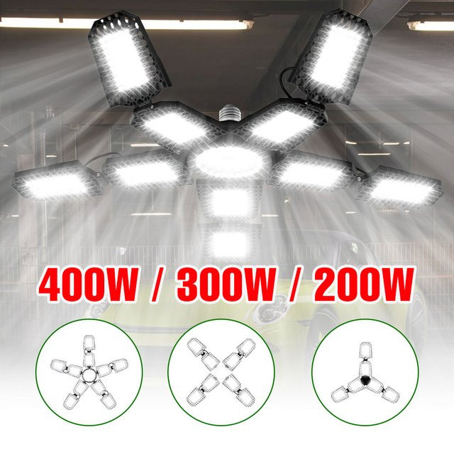 Verformbare LED E27 Garage Glühbirne 400W für Werkstatt, Keller und Lager - Bild 1