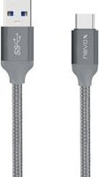 Nevox USB 3.2 Gen 1 Kabel mit USB-A auf USB-C Stecker in Silber/Grau - Bild 1