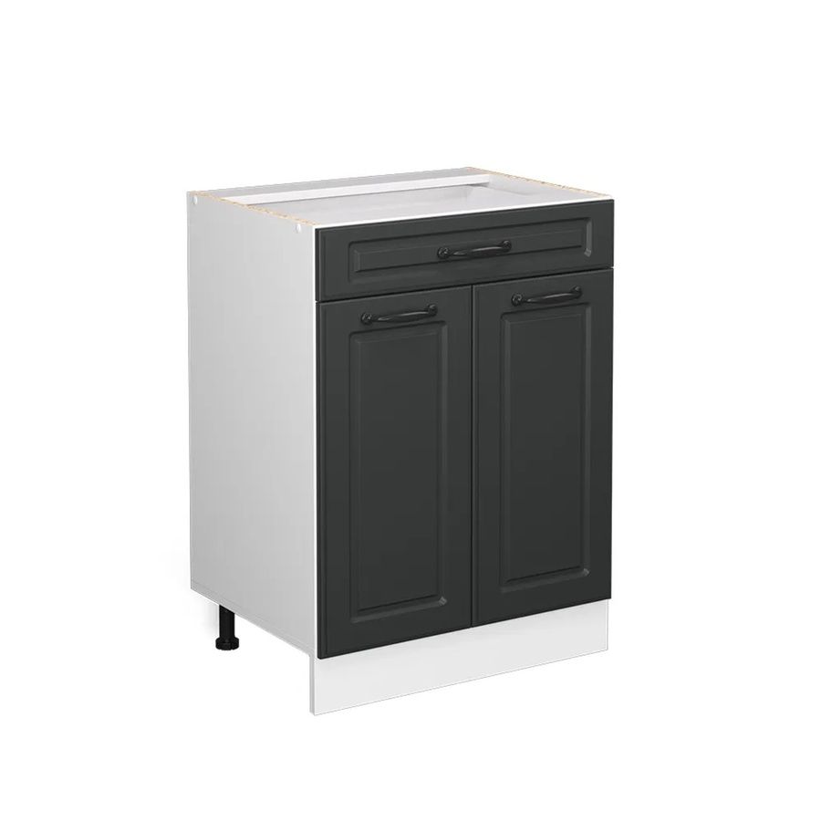 Vicco Küchenunterschrank R-Line Landhaus in Anthrazit und Weiß mit Schublade, Breite: 60 cm - Bild 2