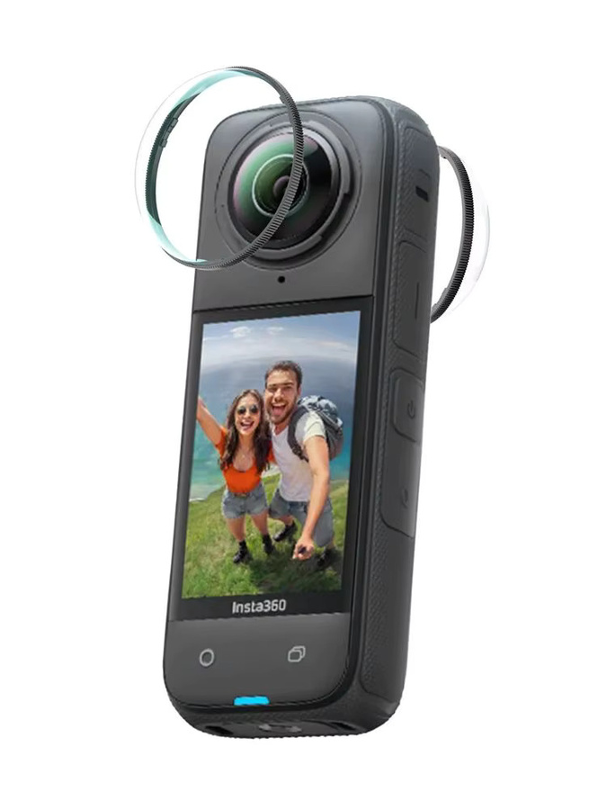 Insta360 Premium-Objektivschutz aus gehärtetem Glas für Insta360 X5, X4 und X3 in Transparent - Bild 5