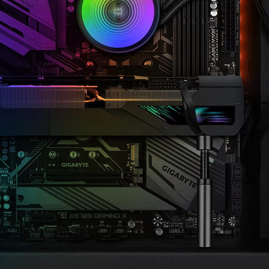 VAKIND Grafikkarte Halterung VC-15/16Plus GX-30Plus Schwarz Vertikaler Teleskopierbarer Rotierender GPU Brace zur GPU Sag Vermeidung - Bild 4