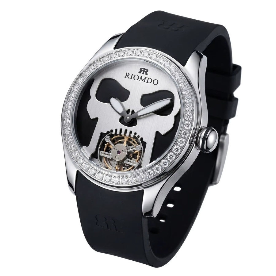 OBLVLO Armbanduhr Automatik, Herren, Silikon, 46 mm - Bild 2