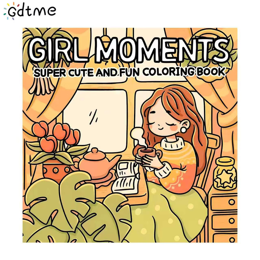 Mädchen-Momente Kühnes und Einfaches Malbuch für Erwachsene zur Entspannung und DIY Mal- und Zeichenkunst-Aktivität - Bild 4