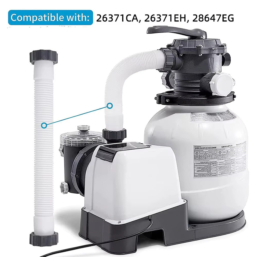 Intex Poolpumpenschlauch 16 Zoll in Weiß für Filterpumpen und Salzwassersysteme - Bild 3