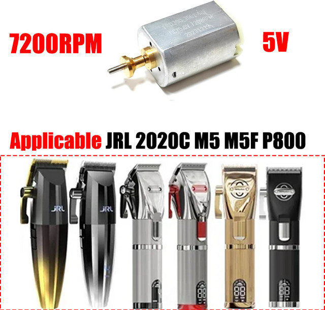 MotFex Ersatzmotor für JRL 2020C Madeshow M5 P800 professionelle Haarschneidemaschinen, 5V, 7200RPM, Farbe: Silber - Bild 1