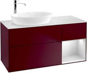 V&B Waschtischunterschrank Finion mit Wandbeleuchtung in Weiß, Breite: 120 cm, Tiefe: 50,1 cm, Höhe: 50,1 cm - Bild 1