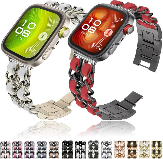 Huawei Uhrenarmband Metall, Leder, Unisex - Bild 1