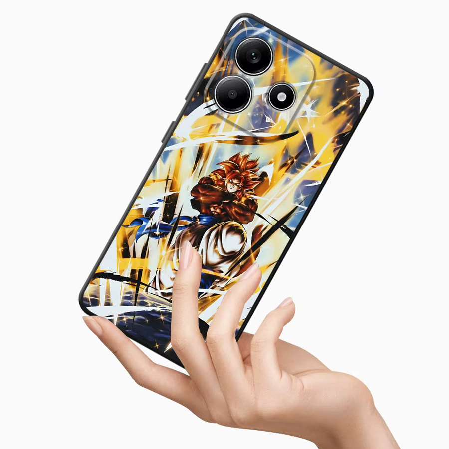 Dragon Ball Goku Saiyajin Handyhülle für Xiaomi Redmi Note 12s 9S 13 14 Pro Plus 9 10 11 12 Pro 10S 11S 7 8 in Schwarz - Bild 5