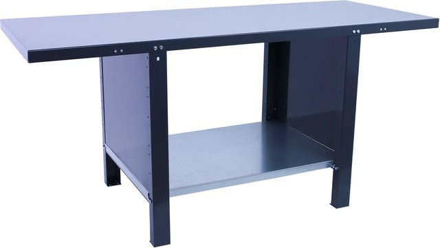 PROREGAL Werkbank BUFFALO aus Metall in Anthrazit mit einer Traglast von 700 kg, H x B x T: 83 x 150 x 73 cm - Bild 1