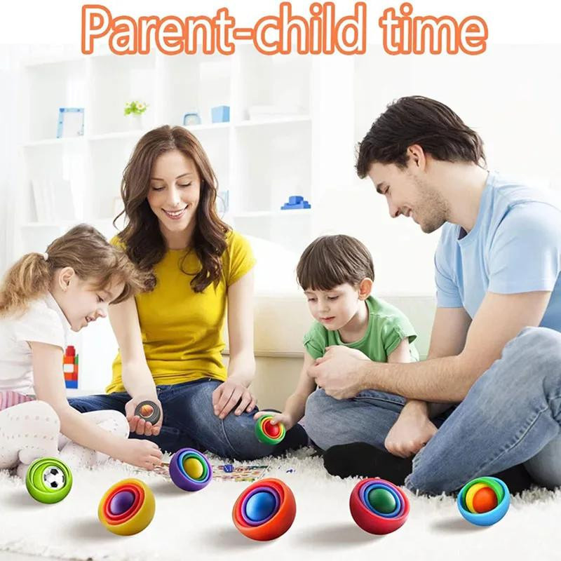 XDR 3D Rotationskugel Fidget Kreisel Sensorisches Spielzeug - Bild 2