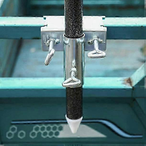 PASSY Sonnenschirmhalter für Geländer, verstellbarer Sonnenschirmständer für Balkon und Terrasse, rechteckig - Bild 3