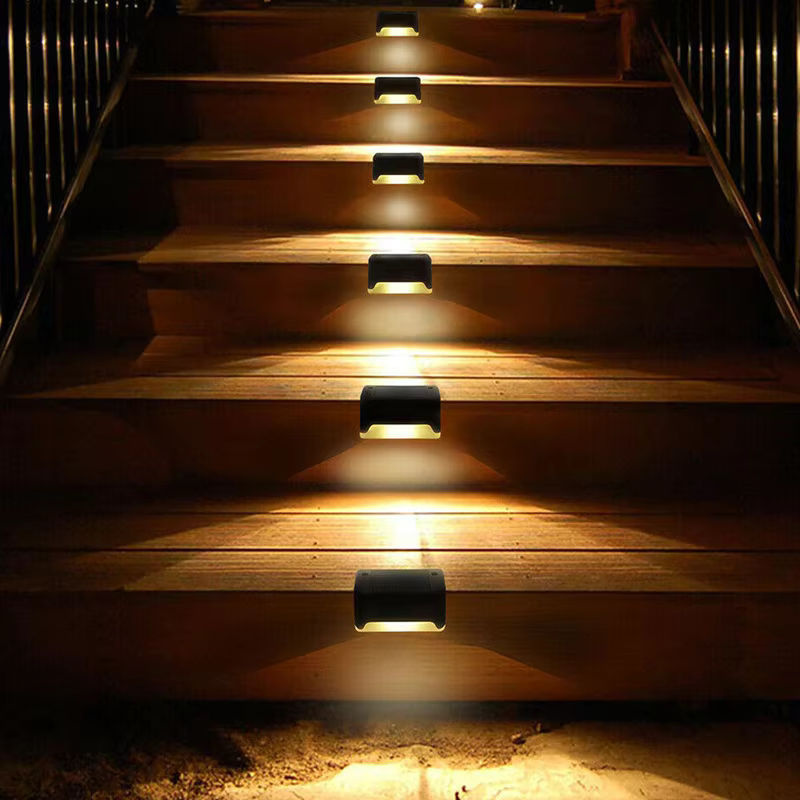 OKAL RED EAST LED Solar Treppenlicht wasserdicht für Garten Terrasse und Hof in Schwarz mit warmweißem Licht - Bild 4