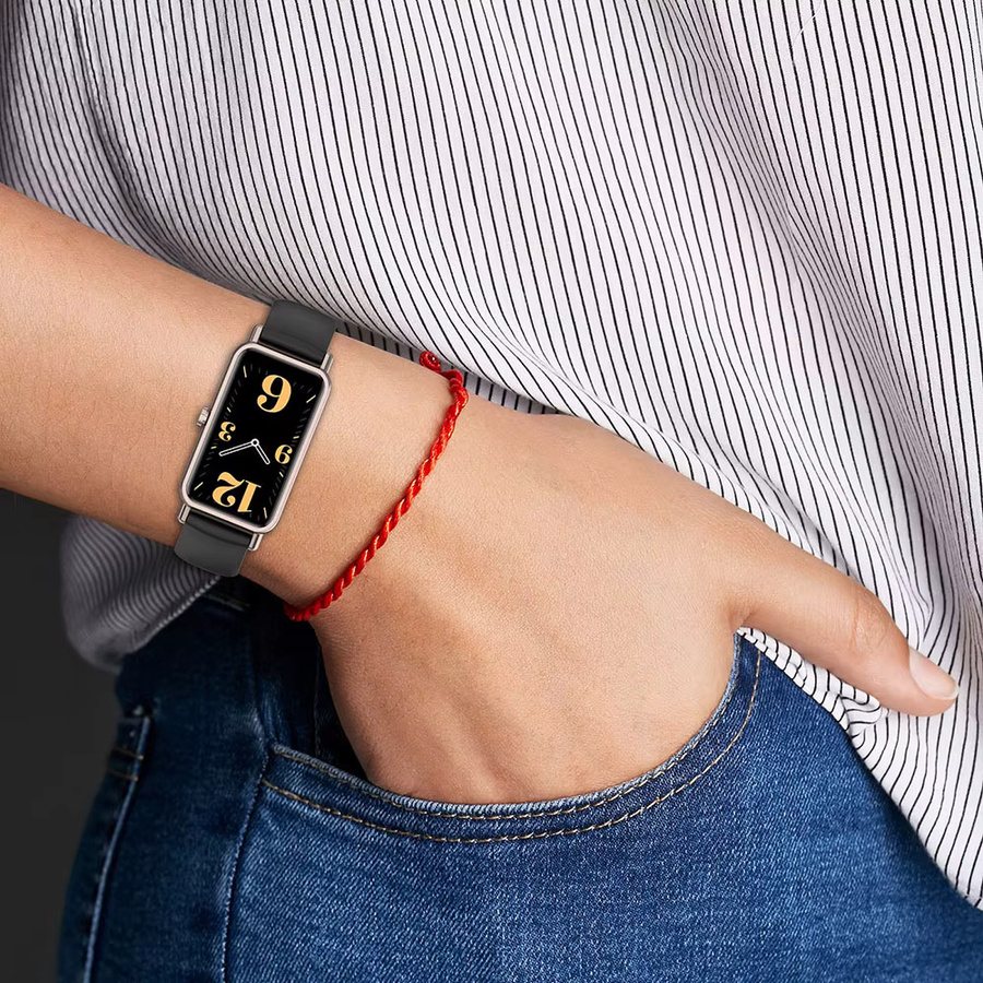 Huawei Uhrenarmband Silikon, Weiß, Huawei Uhr Fit Mini, Huawei Band B6, Huawei Band B3 - Bild 3