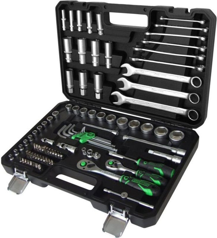 KS Tools COMPETITION Steckschlüssel-Satz 1/4 und 3/8 aus Chrome Vanadium in Silber - Bild 2