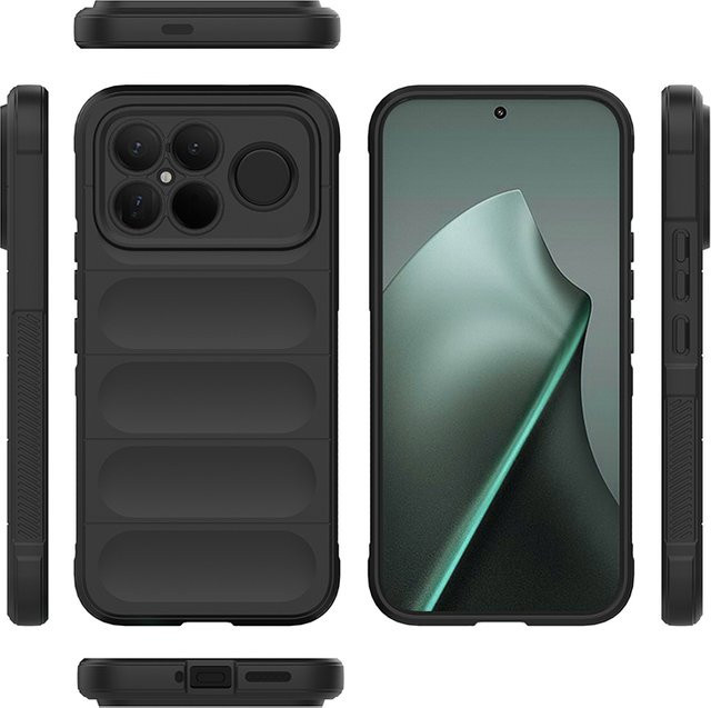 Flexible Silikonhülle Plain Skin Feeling für Xiaomi Poco F8 Ultra und Poco F8 Pro in Grau oder Schwarz - Bild 1