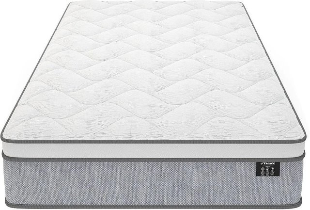 Vente-unique Standardmatratze Serenite Weiß mit Taschenfederkern H2, B/T: 90 x 190 cm - Bild 1