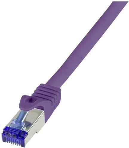 LogiLink RJ45 CAT 6a S/FTP Ethernet LAN Kabel Violett, Länge: 5,00 m - Bild 1