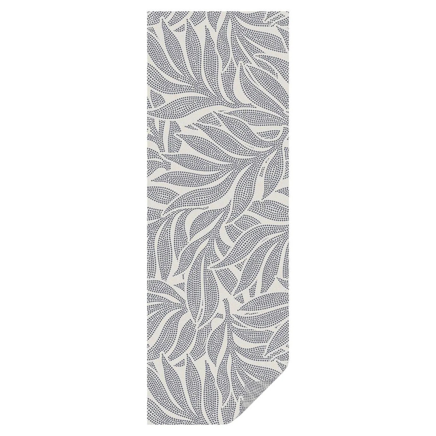 Tulup Fensterfolie Milchglasfolie mit Blattmuster in Grau, B: 50 cm, H: 146 cm - Bild 2