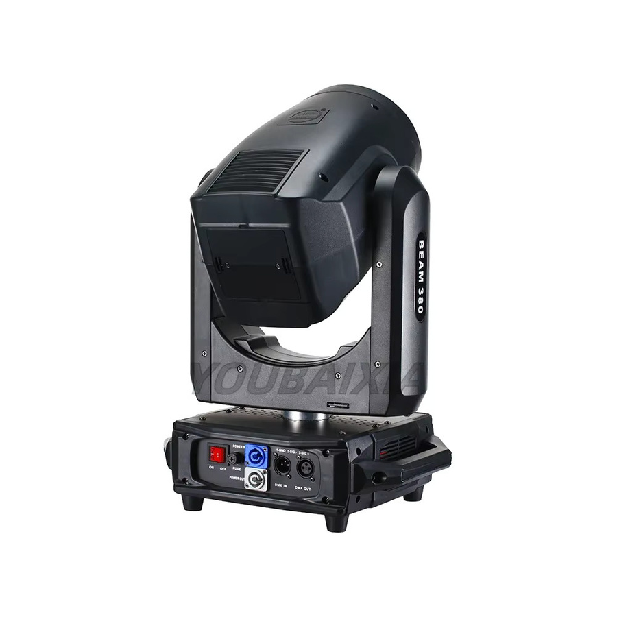 2er-Set YOUBAIXIA Moving Head 380W 20R Bühnenstrahler mit DMX, rotierendem Prisma, Gobos und Frost-Effekt in Schwarz - Bild 2