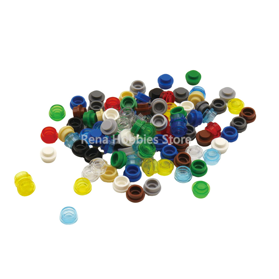 Brilliant Bausteine 6141 Platte 1x1 Roundmoc, 400-teiliges Set, Blau, Bunt / Mehrfarbig - Bild 2