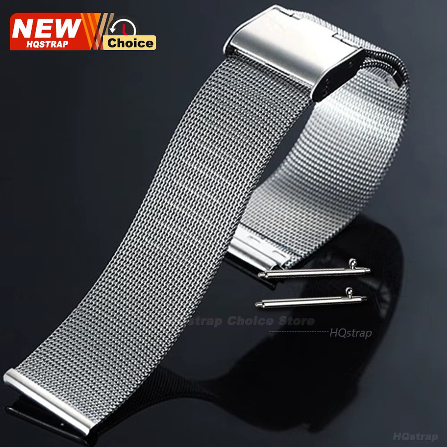 HQstrap Uhrenarmband Milanese Loop, Edelstahl, Silber, Unisex - Bild 2