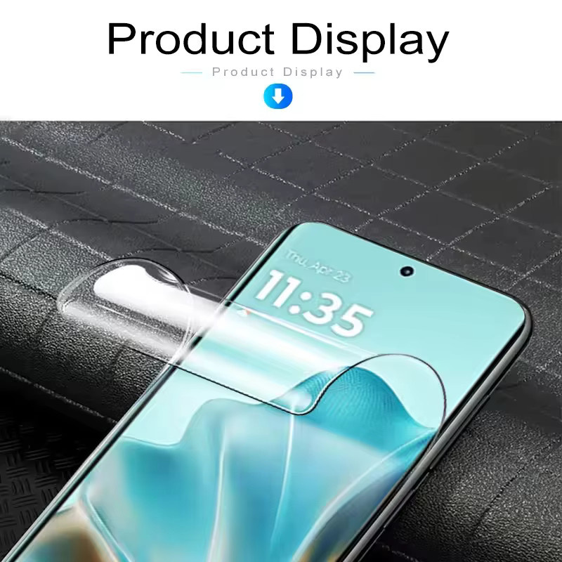 3 Stück transparente Hydrogelfolie Displayschutzfolie für Motorola Moto 50, G100, Pro, S50 Neo, E14, E15 - Bild 2