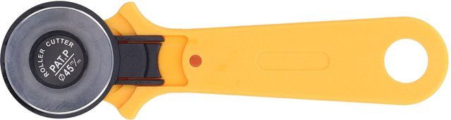 TOMTOP JMS Rotierendes Schneidewerkzeug für Stoff und Leder, 45mm, Gelb - Bild 1