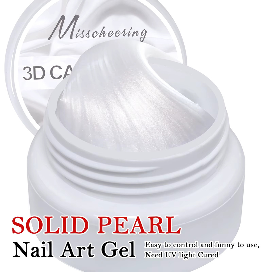 Misscheering Nagellack Gel, Weiß, Satin, Unisex - Bild 3