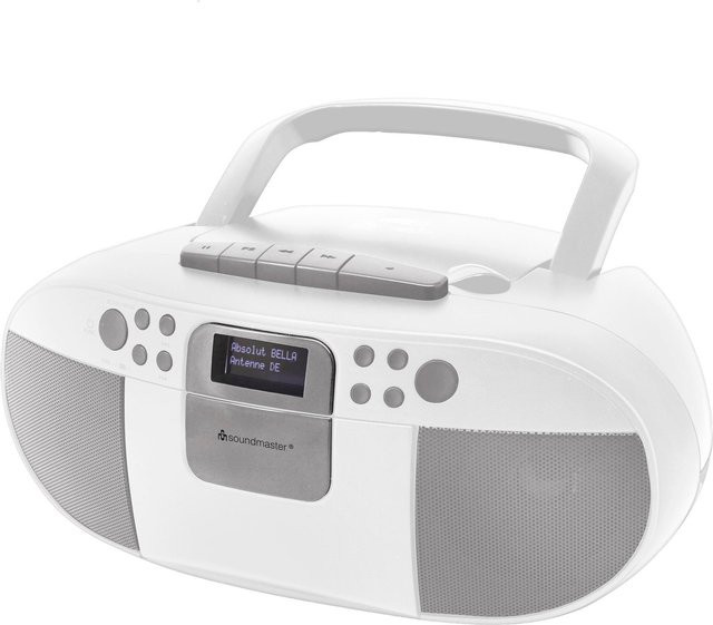Soundmaster Radiorekorder SCD7800 in Weiß mit CD-Spieler und Kassettendeck - Bild 1