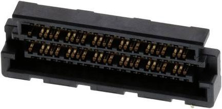 Molex Mezzanine-Steckverbinder mit 124 Polen in Schwarz und Gold-Kontaktierung - Bild 1