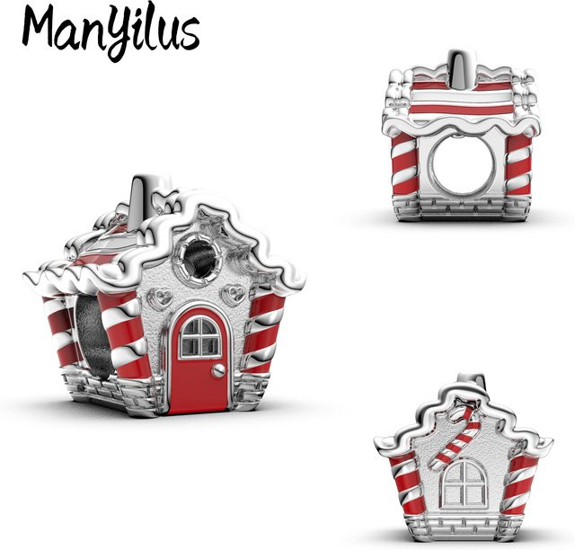 Manyilus Lebkuchenhaus Charm, 925 Silber, Anhänger - Bild 1