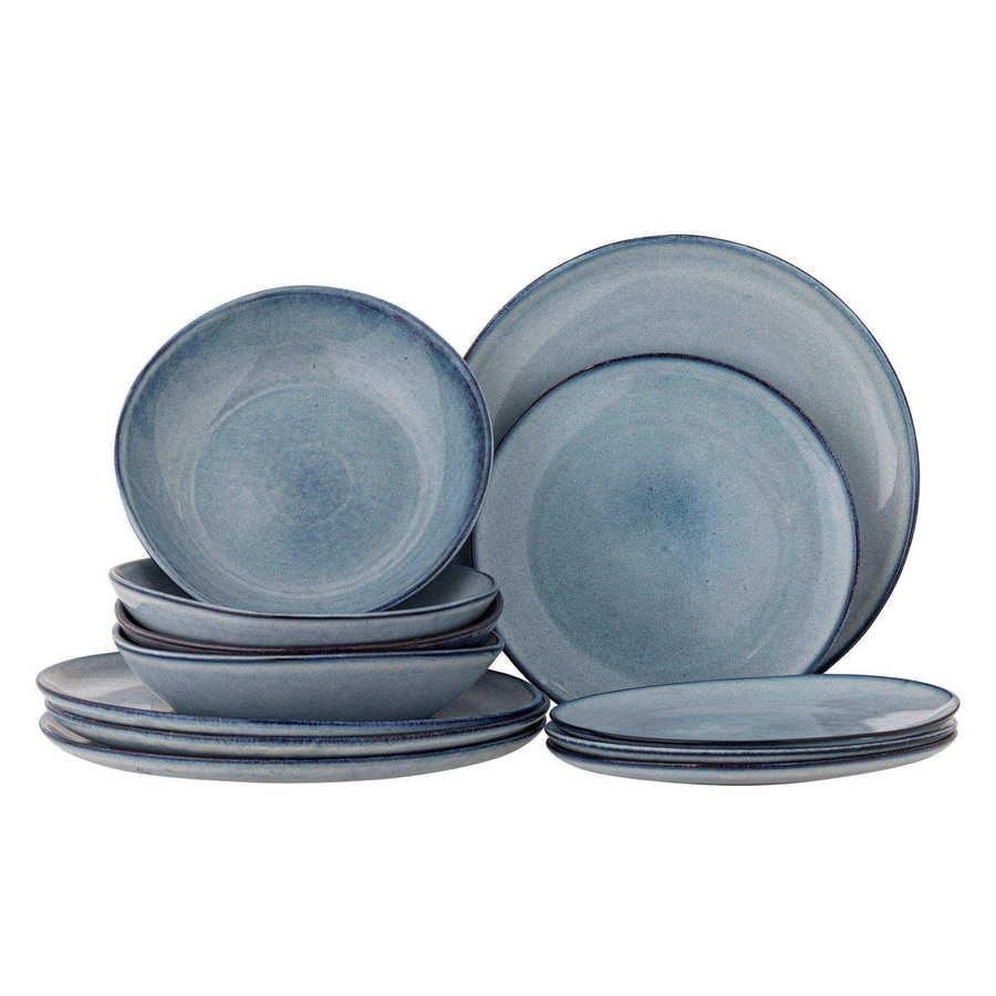 Bloomingville Sandrine Tafelservice blau, 12-teilig - Bild 1