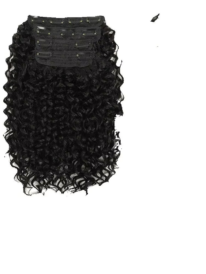 Booming Hair Afro Kinky Wave Clip In Haarverlängerungen, 4 Stück, 190 g - Bild 7