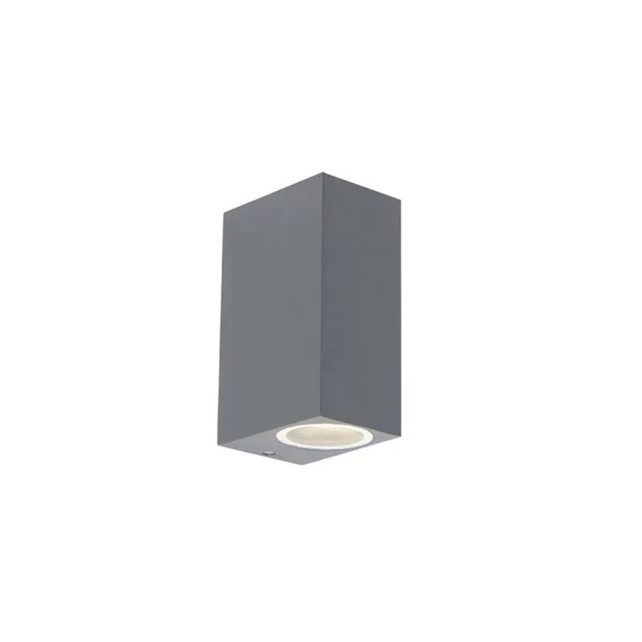 QAZQA Baleno II 4er Set Moderne Wandleuchten in Anthrazit aus Aluminium mit IP44 Schutzklasse und Up-Down Lichteffekt für Badezimmer und Außenbereich - Bild 2