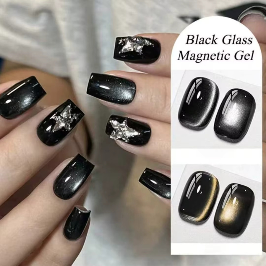XEIJAYI Magnetgel-Nagellack, Black Pearl, schimmernd, 15 ml - Bild 6