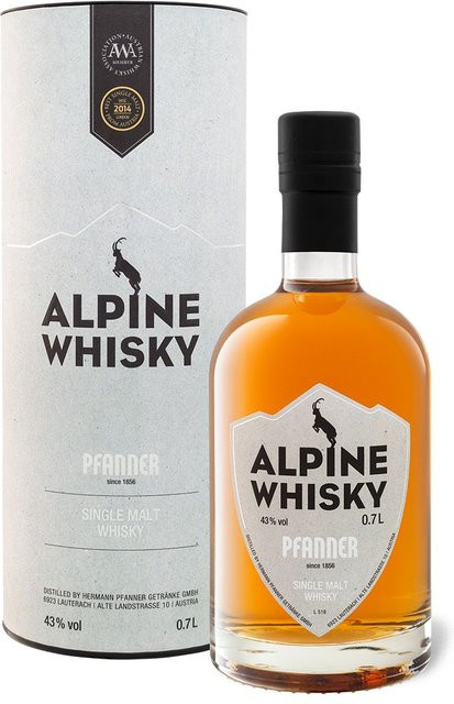 Pfanner Alpine Single Malt Whisky, 0,7 l - Bild 1