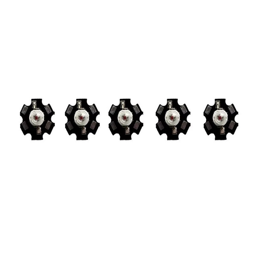 10 Stück TiaoChongYi Hochleistungs-LEDs mit 20mm Stern-Leiterplatte in verschiedenen Farben (UV, Warmweiß, Kaltweiß, Naturweiß, Rot, Grün, Blau, Königsblau, IR) mit 1W oder 3W - Bild 4